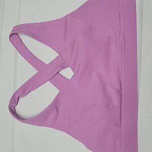Lululemon Athletica Envital Medium Support B/C Sports Bra Dahlia Mauve SIZE 10